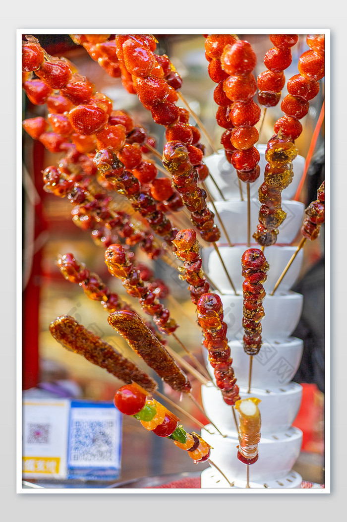 老北京美食冰糖的葫芦串摄影图片图片