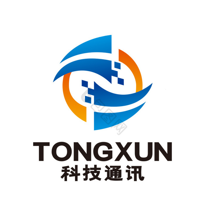 科技机械通讯电子风力LOGO标志VI