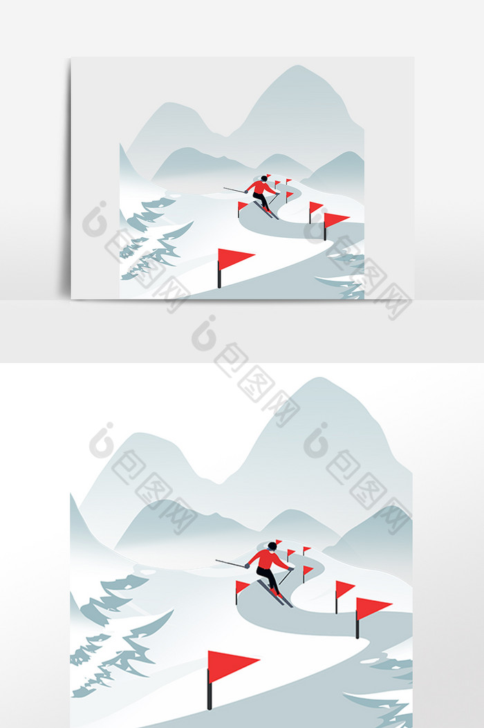 冬天冬季运动会滑雪图片图片