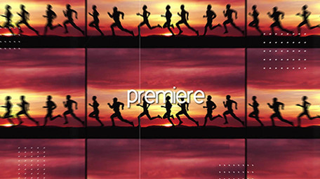 运动快闪转场宣传图文展示PR模板