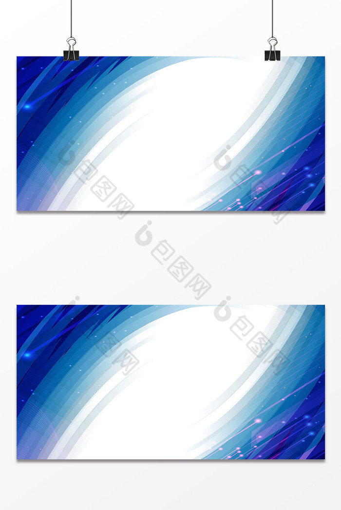蓝白科技撞色线条图片图片