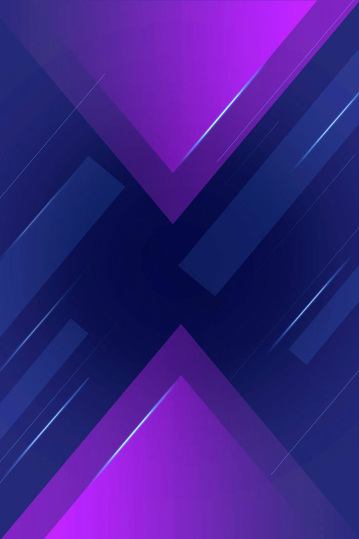蓝紫几何拼接
