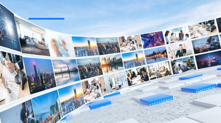 简洁商务合作照片墙图文展示AE模板