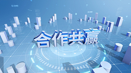 干净简洁三维3D数据展示AE模板