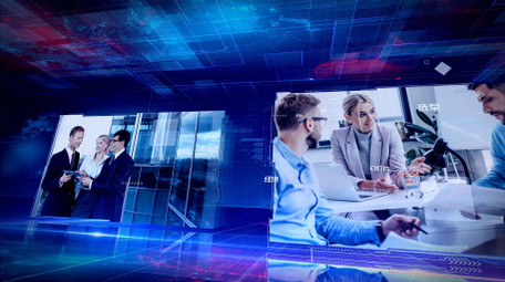 现代信息科技商务电视新闻片头AE模板