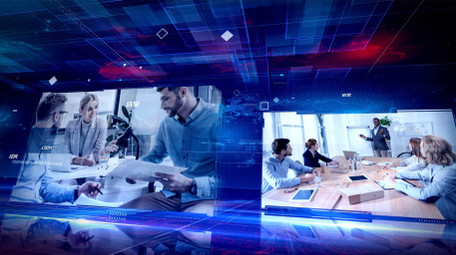 现代信息科技商务电视新闻片头AE模板