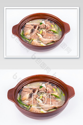 砂锅羊肉汤摄影图图片