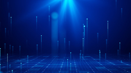 蓝色商务科技动态背景