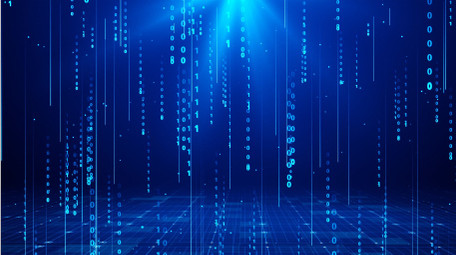 蓝色商务科技数据粒子背景