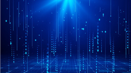 蓝色商务科技数据粒子背景