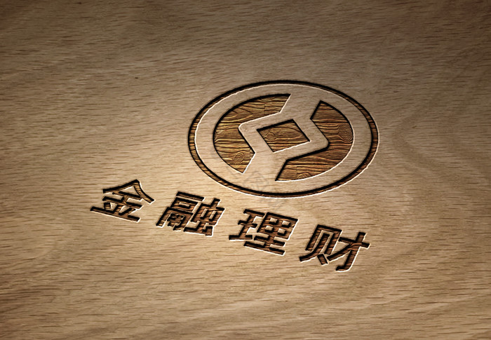 木板上的雕刻logo图片