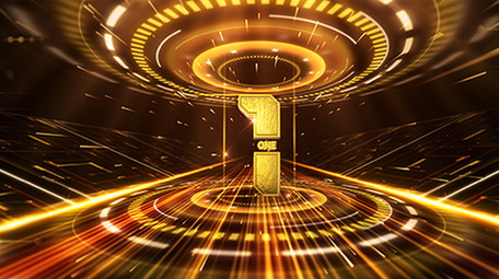 震撼三维创意金字十秒倒计时AE模板