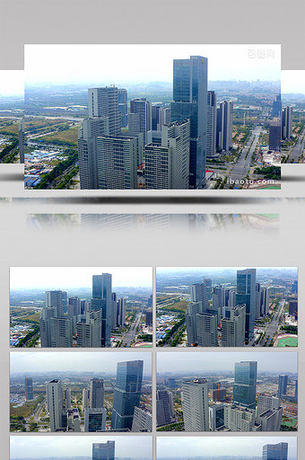 4K航拍佛山城市大气建筑CBD建筑群视频图片