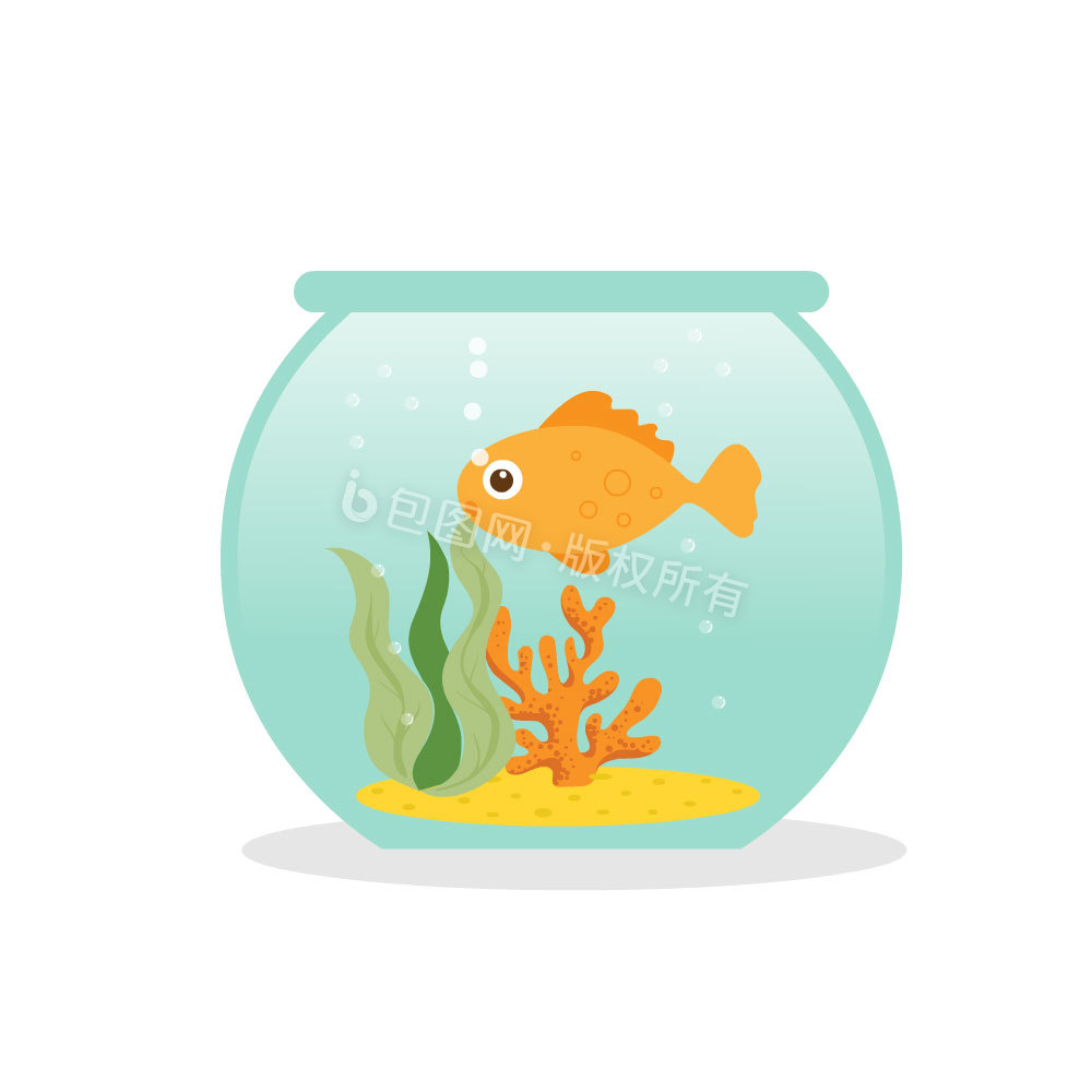 MG动画鱼缸里的鱼动图GIF图片
