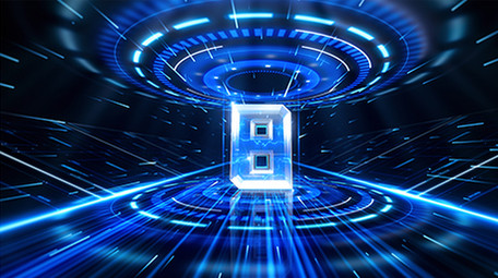 大气三维水晶闪电倒计时AE模板