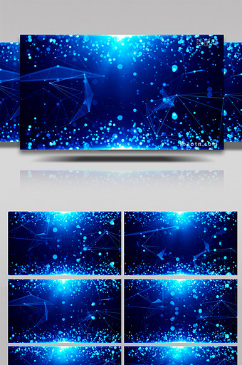 4K科技粒子线条蓝色背景图片