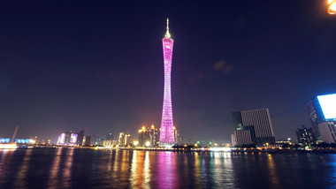 <strong>广州地标广州</strong>塔夜景延时摄影