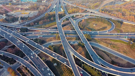 航拍郑州郑东新区CBD新一线城市