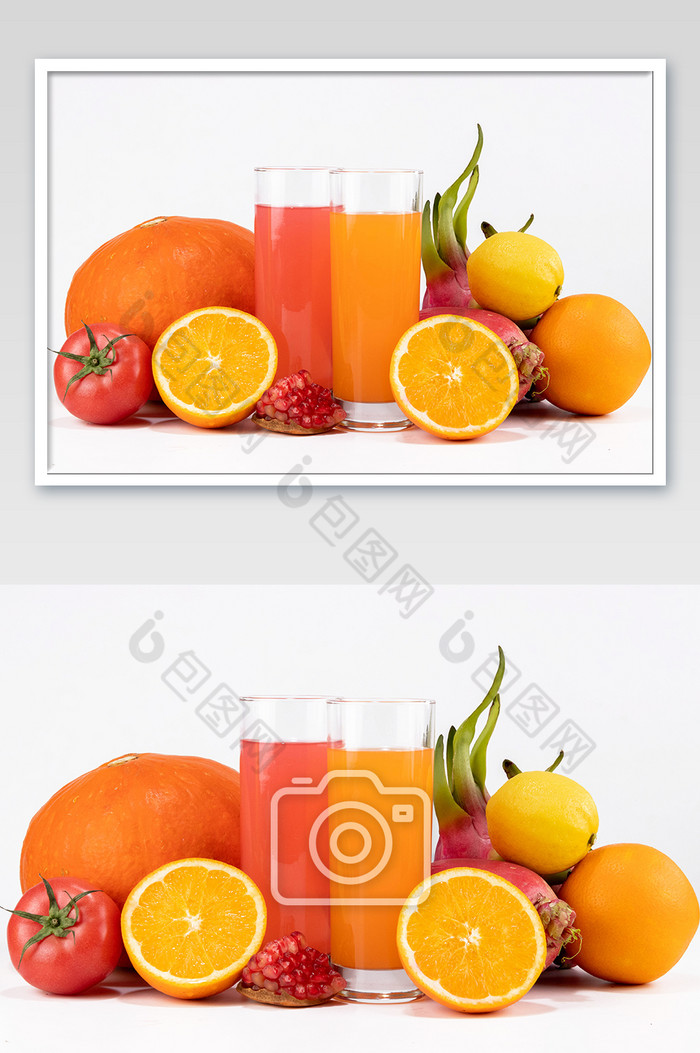 新鲜水果果蔬汁摄影图图片图片