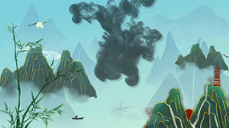 唯美古风水墨中国宣传展示大气PR模板