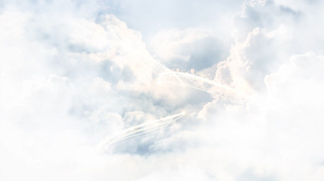 大气天空红绸金色粒子LOGO片头PR模板