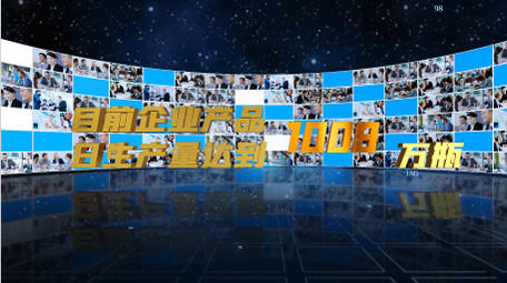 星空照片墙企业数据图文展示AE模板