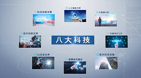 科技结构图文(3-8个)可修