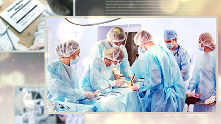 简约科技光效抗击疫情图文宣传AE模板