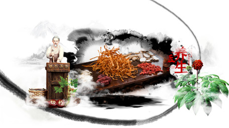 水墨片头中国风中医图文AE模版