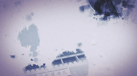 水墨画墨滴晕染旅游风景图文展示AE模板