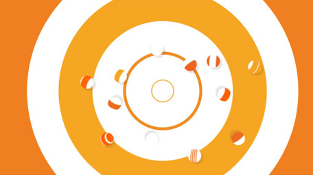 MG图形圆圈涟漪翻转logo动画AE模板