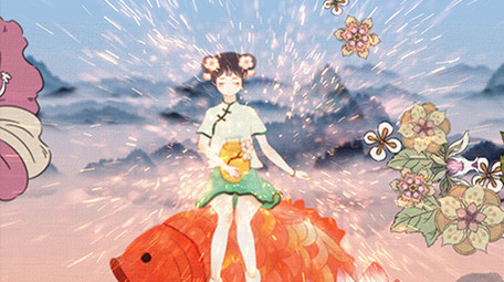 中国传统色水墨片头AE模板