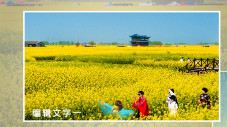 简洁旅游写真图片展示AE模板