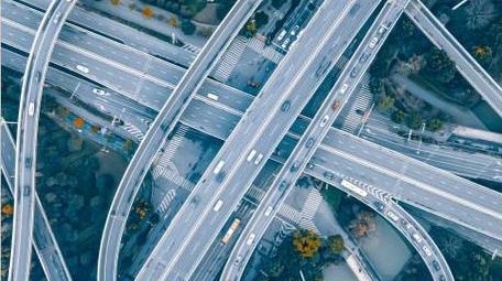 4K震撼城市高架车流延时