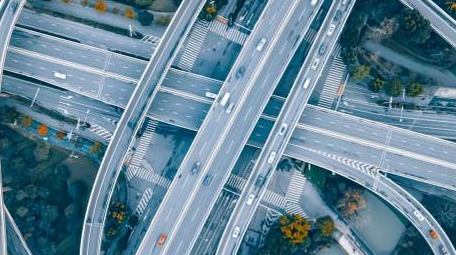 4K震撼城市高架车流延时