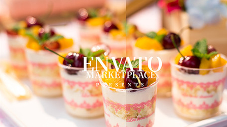 干净简洁美食图文快闪模板