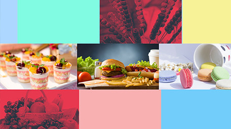 干净简洁美食图文快闪模板