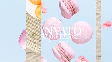 干净简洁美食图文快闪模板