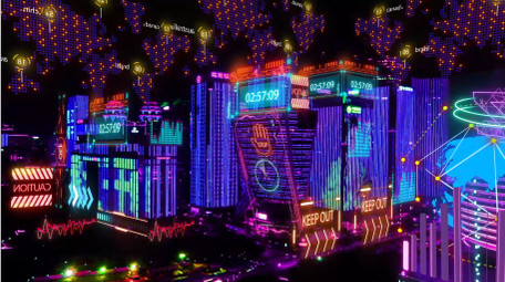 震撼炫酷赛博朋克城市宣传展示AE模板