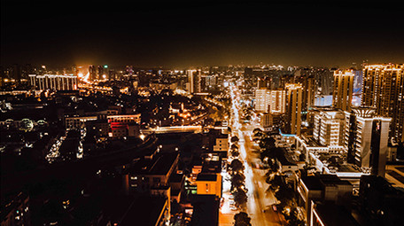 4k高清运动延时拍摄江宁城市夜景