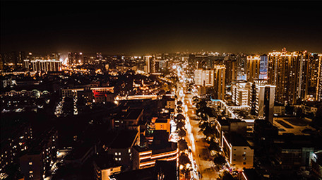 4k高清运动延时拍摄江宁城市夜景