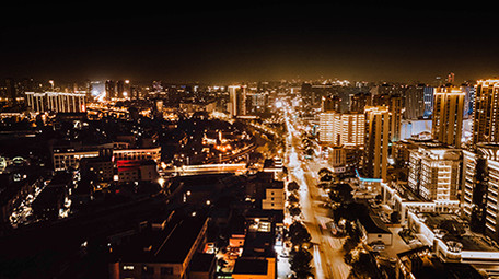 4k高清运动延时拍摄江宁城市夜景