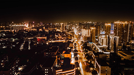 4k高清运动延时拍摄江宁城市夜景