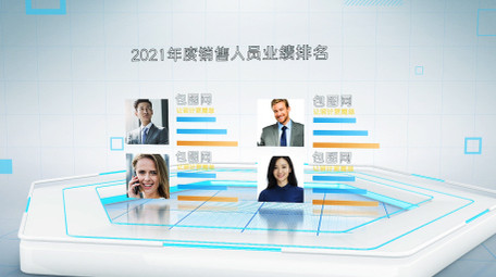 简洁科技企业数据图表宣传AE模板