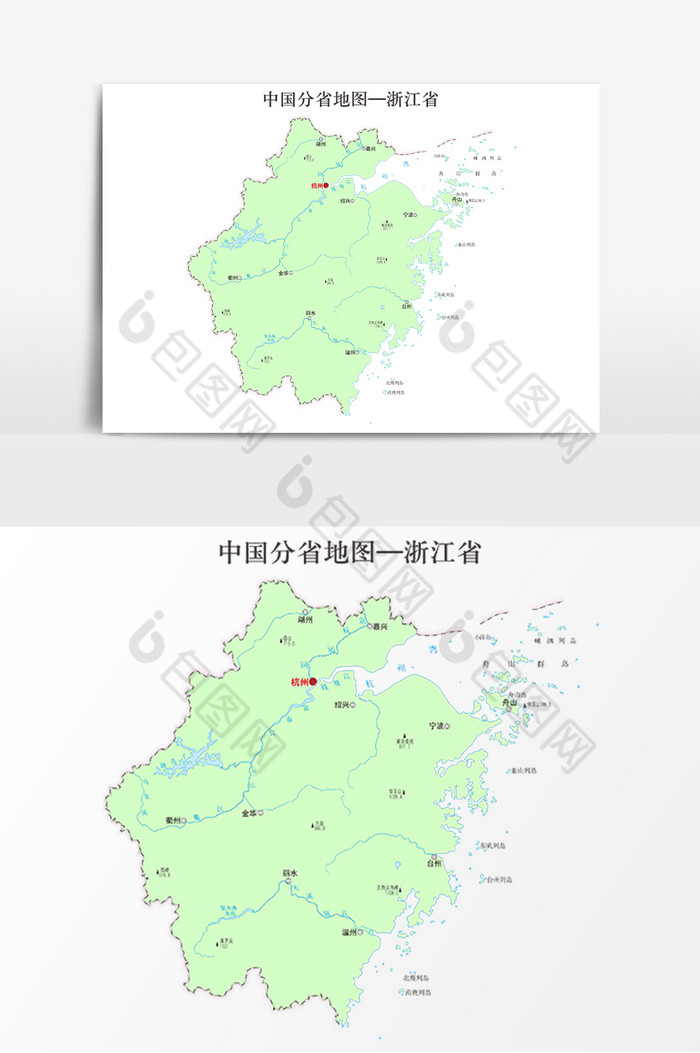 中国地图省份地标浙江省地图图片图片