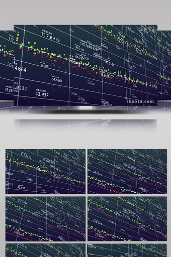 股票金融交易数据浮动背景视频图片