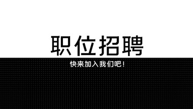 简洁黑白求职找工作招聘文字快闪pr模板