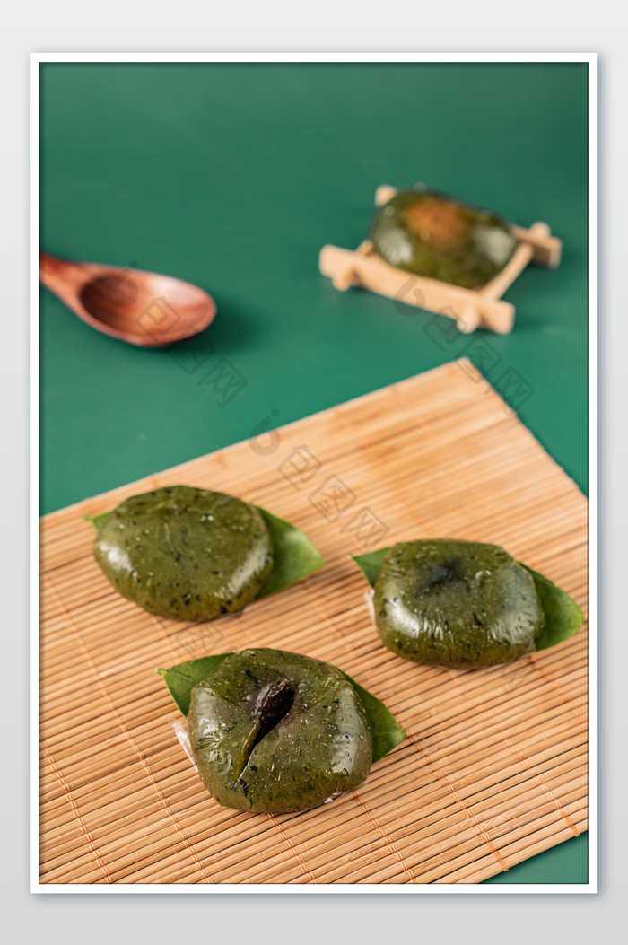 清明节艾糍青团寒食传统食品图片图片