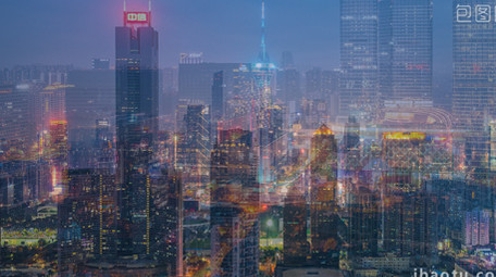 <strong>快闪</strong>分屏城市宣传信号干扰PR模板