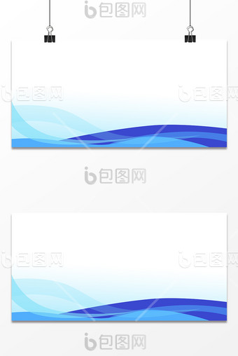 藍(lán)色漸變飄帶線條波浪背景圖片